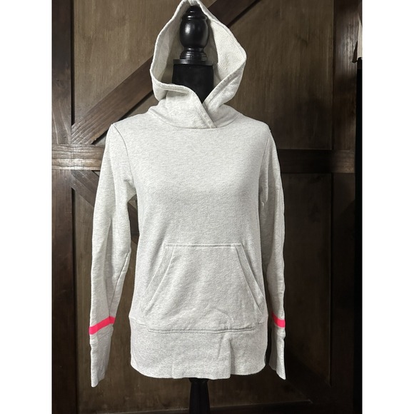 Victoria's Secret VSX Sport Gray Hoodie Sweatshirt Razorback Size XS EUC - Picture 1 of 2